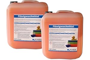 FABA Flüssigwaschmittel Vollwaschmittel 2x10 L orange Melone