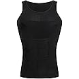 Slimming Compression Vest for Men - Sleeveless Body Shaper Undershirt or Base Layer. Streamlined Look. Tight Muscle Support. Invisible Skin Under Tops/T-Shirts. Perfect Gym Wear. 5 Colours. 5 Sizes.