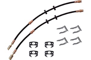 ATEC Germany 2x tubo freno anteriore, incl. molla di fissaggio Compatibile con SKODA FABIA 1 Estate (6Y5), FABIA 1 Notchback (6Y3), FABIA 2 (542), FABIA 2 Estate (545), FABIA 1 (6Y2), FABIA 1 Praktik