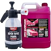 SMX Pink Fusion 90% Polished Auto Shampoo 5 LT and SMX Foamer Pump 2 LT