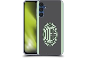 Head Case Designs Licenza Ufficiale AC Milan Terza Kit per Stemma 2024/25 Custodia Cover in Morbido Gel Compatibile con Samsung Galaxy A15