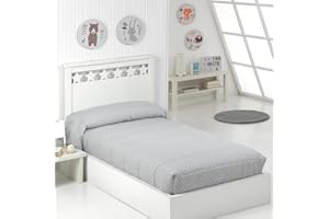 Camatex - Edredón Ajustable Estrella Cama 105 - Color Gris