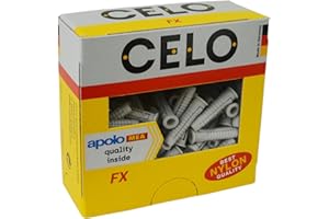 CELO Apolo Mea 96Fx - Taco de Nylon Multimaterial Tipo Fx Diámetro 6 Mm, 100 Unidades