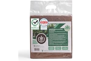 Cannabis Anbau Erde - Herbva Grow 70L (5kg) | Hochwertige Kokosfaserhumus für Indoor & Outdoor, Hanferde, Professioneller Growmix | Ideal für Hanf & Cannabis Anbau | Bio Hanf Erde | Growerde Hanf