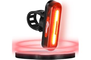 toptrek Światło tylne do roweru, zasięg widzenia 200 m, tylne światło rowerowe LED dopuszczone do ruchu drogowego (obowiązują przepisy lokalne) | światło rowerowe z tyłu IPX5, do rowerów wyścigowych,