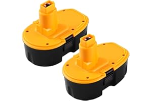 BONADGET 2 Pack 4Ah Ni-MH DC9096 Replacement Battery for Dewalt 18V Battery DC9096 DE9098 DE9503 DE9039 DE9095 DC9096 DW9096 DW9095 DW9098 DC725 for Dewalt Battery