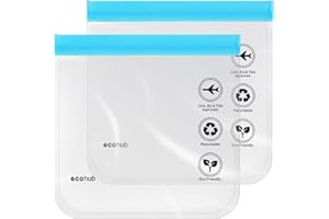 ECOHUB Przezroczysta Kosmetyczka 20x20cm Przybory Toaletowe Torba 1L PodróżNa Wodoodporna Akcesoria PodróżNe Torby Do MakijażU Torba Dla MężCzyzn Kobiety 2 Szt (Niebieski)