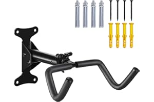 Urban Deco Fahrrad Wandhalterung Fahrradhalterung 30kg Tragfähigkeit 15cm Ausziehbar Fahrradständer Garage Stabiles Design Platzsparend Horizontale Aufbewahrung Ideal für Garage und Zuhause