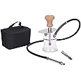 CUIJU Shisha Hookah Portable glass Shisha Set Hookah with Outdoor travel black bag