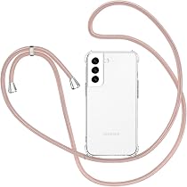 Moex Custodia Con Catenina Per Sony Xperia XZ3 - Tracolla E Collare Regolabile - Oro Rosa