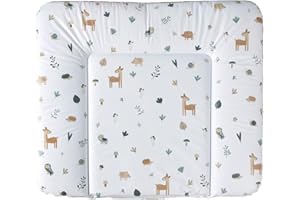 Rotho Babydesign Matelas à langer Motif animaux de la forêt 85 x 72 cm