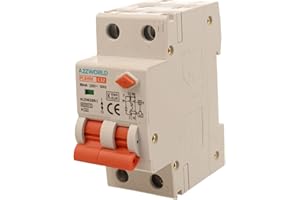 ZOREI Interruttore Magnetotermico Differenziale Tipo A, 1P+N Curva C 6KA 30mA 220V, Occupa 2 Moduli DIN, RCBO Tipo A C32 32A