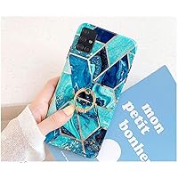 Uposao Kompatibel mit Samsung Galaxy A71 Hülle Marmor Muster TPU Silikon Hülle Ultradünn Glitzer Glänzend Marmor…