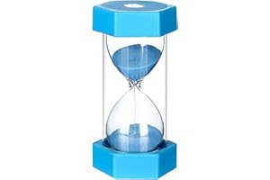 DREAM HORSEX Clessidra per bambini, clessidra decorativa, timer può essere utilizzato in classe, cucine, appartamenti, uffici e anche come timer decorativo (1 minuto, blu)