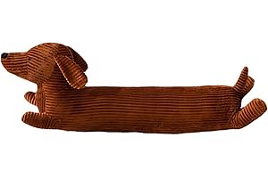 Gwezmxs Dackel Kuscheltier Kissen, Dachshund Stofftier Seitenschläferkissen - Braun, 50cm