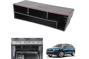 GAFAT Compatible with Skoda Kodiaq 2017-2023 / Karoq 2017-2024 Armrest Centre Console Storage Box, Karoq Organiser Tray Glove Box Trays, Kodiaq Accessories