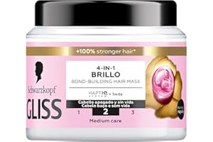 Gliss Schwarzkopf Mascarilla Total, 400 ml, Liquid Silk