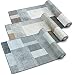 Produktbild Teppichläufer Lucano | Patchwork Muster im Vintage Look | viele Größen | moderner Teppich Läufer für Flur, Küche, Schlafzimmer | Niederflor Flurläufer, Küchenläufer | braun Breite 80 cm x Länge 250 cm