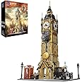 PANTASY Architecture Big Ben Building Set, Steampunk Clock Tower Building-Bricks Set, Construction Building Kit for Adults and Teen, Famous Landmarks Collection London Model Building Blocks Set Toys