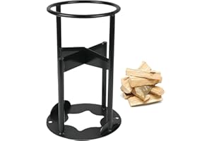 Cortador de madera manual Kamanan Ø19 cm Quick Leña Spalter Holzspalter Leña portátil Split Tool Negro Simple Log Splitter für Campingplatz Zuhause Innen- und Außenbereich (Typ C)