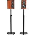 Nisorpa Speaker Stands Height Adjustable 32.6"- 43" Speaker Stands Pair Floor, Cable Management, With Universal Compatibility for Surround Sound Hi-Fi Speakers/Stereo/Home Cinema