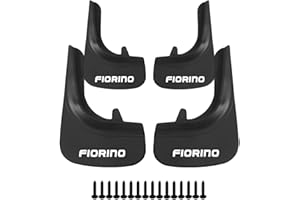 Axenture Car Mud Flaps Kit For Fiat Fiorino Front Rear Rubber Splash Guards Tire Mudflaps Protector Accessories Wheel Well Guards 4 PCS