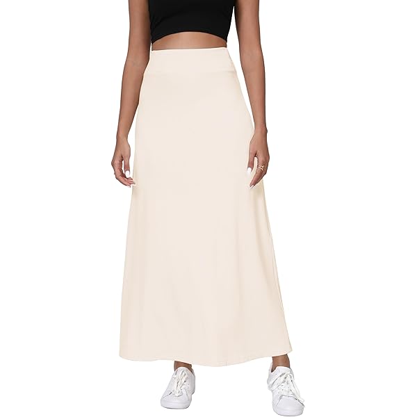 GRECERELLE Zomerse maxi-rokken voor dames, anti-rimpel, casual, hoog getailleerd, verstelbaar trekkoord met zakken en split aan de zijkant, Roze, L GRECERELLE Zomerse maxi-rokken voor dames, anti-rimpel, casual, hoog getailleerd, verstelbaar trekkoord met zakken en split aan de zijkant, Roze, L