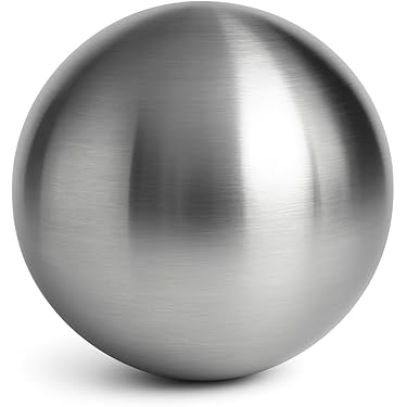 NeeyBing Roestvrij stalen kijkbal, 6 stuks 50-150 mm spiegel gepolijst holle bal reflecterende tuinbol, drijvende vijverballen naadloze gazing Globe