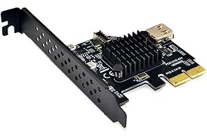 Cablecc Presa per pannello frontale USB 3.1 e adattatore per scheda madre da USB 2.0 a PCI-E Express