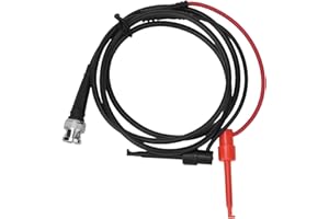 Oumefar BNC zestaw kabli koncentrycznych do wtyczki męskiej Q9 do podwójnego haka testowego multimetru elektrycznego zestaw przewodów testowych do konserwacji oscyloskopu pojazdu