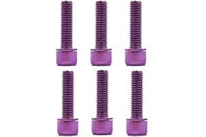 LA TALUS Bike Stem Bolt, 6Pcs Handlebar Screws Stainless Steel Stem Bolts Screw Accessory for Mountain Bike