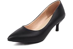 DIUNIARZA Donna Décolleté con Tacco Gattino Appuntito Pompe di Moda Senza Chiusura Scarpe Elegantii con Tacco Medio, Numero 34-48