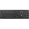 HP K160 Wireless Keyboard/Quick Comfy accurate/12 Fn Shortcut Keys/Plug and Play USB/ 3 Years Warranty, Black