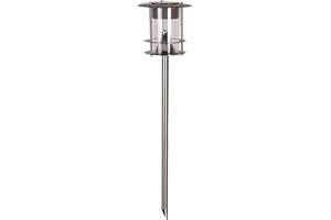 BEST SEASON Star 42 x 12 m LED-Solar-Pathlights with Solar Panel and Rechargeable Battery - Silver