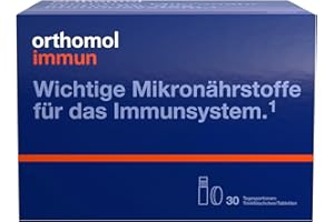 Orthomol Immun - Mikronährstoffe zur Unterstützung des Immunsystems - mit Vitamin C, Vitamin D und Zink - Trinkampullen/Tabletten à 30 x Tagesportionen
