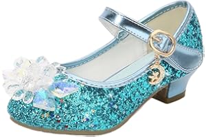 EDOSIR Mädchen Tanzschuhe Glitzer Shinning Abendschuhe Bowknot Low Heels Kleine Mädchen Mary Jane Schuhe Dress Up Prinzessin Schuhe Geburtstag Hochzeit…