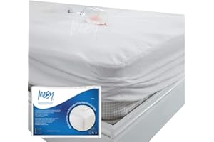 MEBY Wasserdichter Matratzenschoner 90 x 200 cm Fitted (2er Set). Atmungsaktive Matratzenauflage aus Baumwolle. Spannfixierung, Inkontinenzauflage Matratzenschutz, Nässeschutz, Elastisch, ohne Knistern