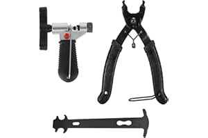 Jenrisben 3 PCS Bike Chain Tool Set Chain Link Removal Tool Bike Chain Plier + Chain Breaker Splitter + Chain Wear Indicator for 6/7/8/9/10 Speed Mountain & Road Bike Chain Repair Tool Kit