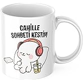 Cahille I Cut Out the Conversation Funny Mug Cup Funny Written Gift Tea Coffee Cup