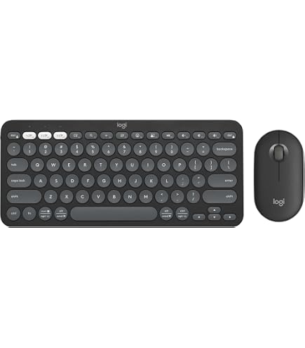Logitech MK220 Combo Clavier Et Souris Sans Fil Compact - Noir - Idéal Pour Le Bureau