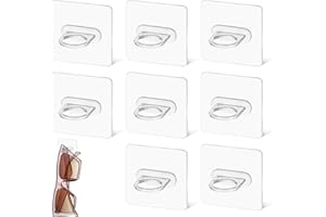 Tyqour 8 sztuk schowków na okulary, wiele okularów, uchwyt na okulary, akrylowy stojak na okulary przeciwsłoneczne, do zawieszenia na okularach, organizer na okulary przeciwsłoneczne