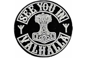 ‎HEIDENKLAMOTTEN See you in Valhalla Aufnäher - Patch, Runen, Wikinger