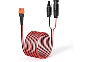 ELFCULB Cavo da solare a XT60i, connettore solare da 10 AWG a XT60i, cavo adattatore per batteria portatile per generatore solare (3 m)