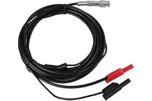 LABLOOT Hantek HT30A Auto Test Lead for Oscilloscope, Heavy Duty 3 Meter BNC to Banana Adapter Cable