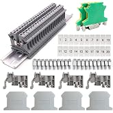 Rail Terminal Blocks Kit,DIN Rail Terminal Blocks Kit UK-2.5B,for DIY Production Automation, Circuit Transformation, Circuit