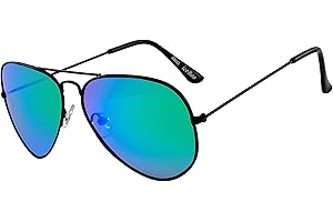 iceBoo Sunglasses pilot style Gold, Black, Copper or Silver Metal frame, Unisex UV 400 vintage Retro