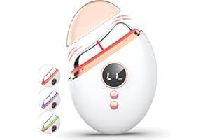 Profey EMS Gua Sha, Massaggio Viso, Lifting Viso Guasha Elettrico con Calore e Vibrazione, Luce Rossa, Blu, Verde, Massaggiatore Viso per Antietà Antirughe