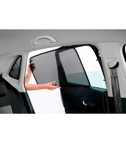 Sonniboy Sonnenschutz Für Renault CLIO IV (5-Türer, 2013) – Für Hintere Seitenscheiben & Heckscheibe, Schwarz
