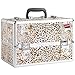 Beautify Professional Large Faux Leopard Print Aluminium 8 compartment Beauty Box Cosmetics & Make Up Case