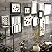 Produktbild Nwn Foto Wand Foto Wand Kombination Foto Rahmen Schlafzimmer Wand Dekoration Foto Wand Einfache SOID Holz Hintergrund Wand (Farbe : B Black and White)
